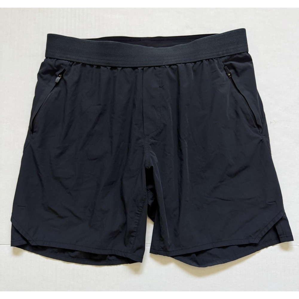 Ten Thousand Shorts Mens Medium Black Tactical Short Lined Drawsting Gym Running